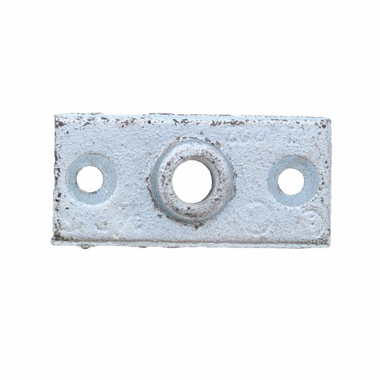 Jones Stephens H81050 1/2" Cast Iron Pipe Support Ceiling Plate, Zinc Finish