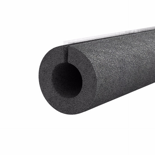 Jones Stephens I52258 2-5/8" ID (2-1/2" CTS) Self-Sealing Black Polyethylene Foam Pipe Insulation, 3/8" Wall Thickness, 72 ft. per Carton