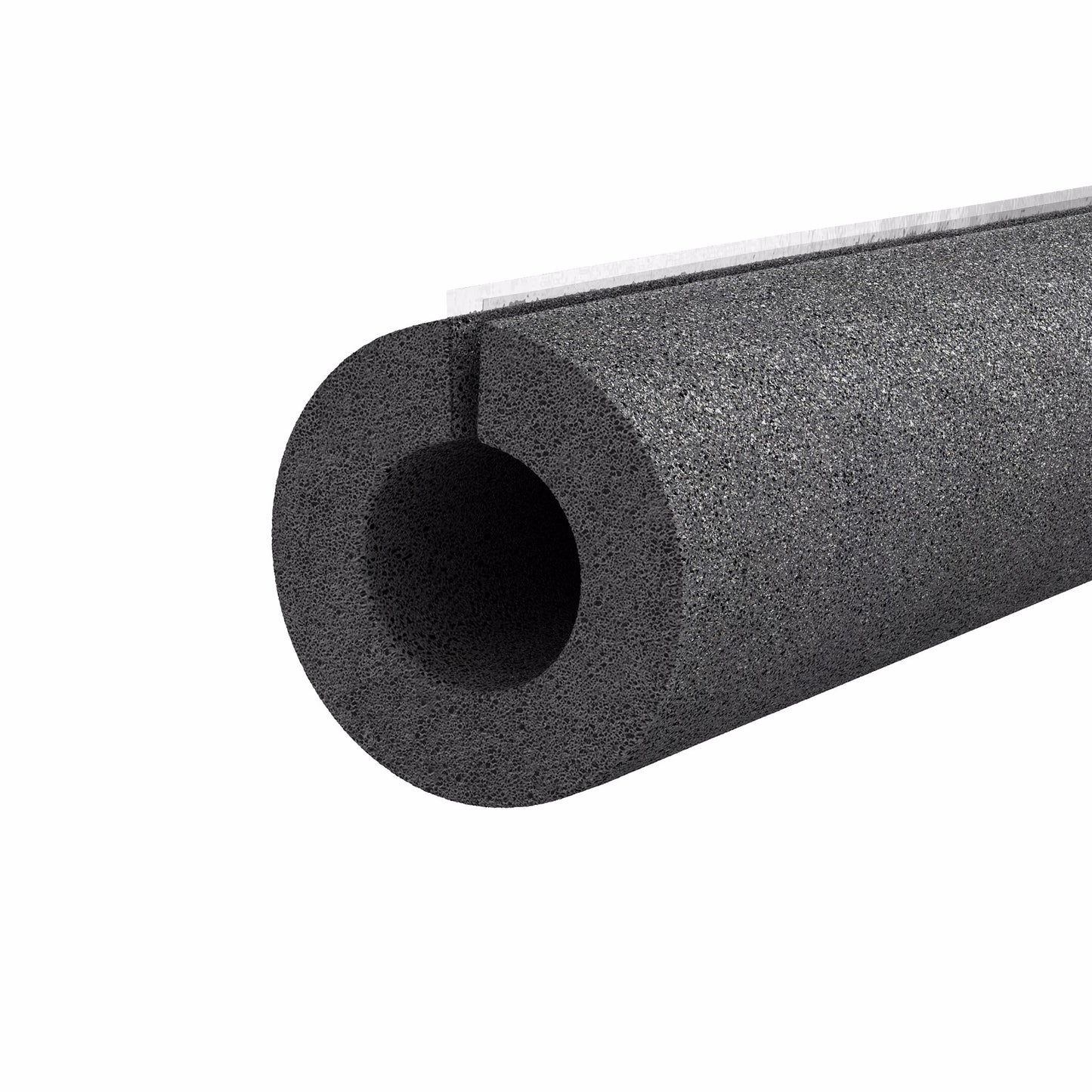 Jones Stephens I53238 2-3/8" ID (2" IPS) Self-Sealing Black Polyethylene Foam Pipe Insulation, 1/2" Wall Thickness, 72 ft. per Carton