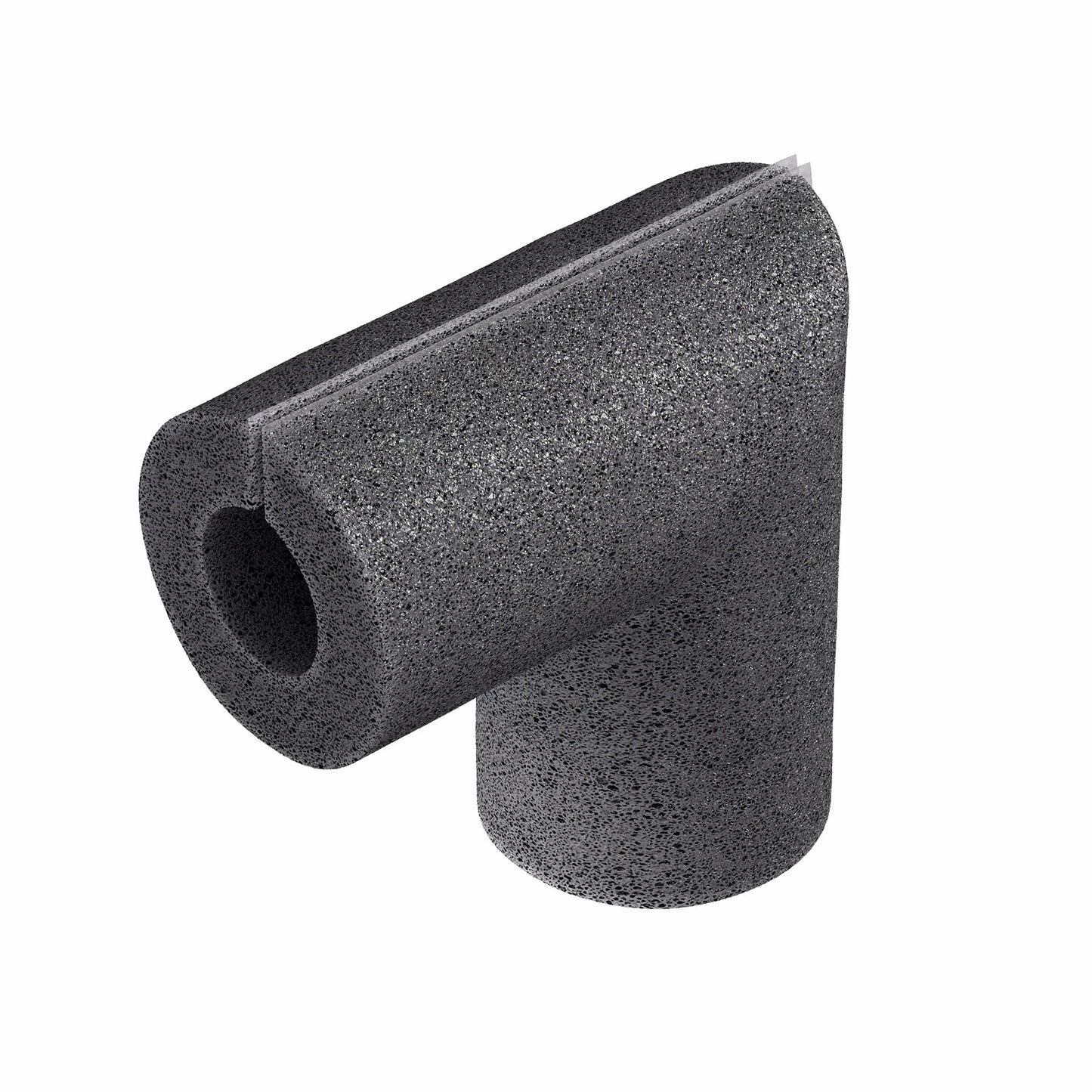 Jones Stephens I59175 3/4" ID Self-Sealing Black Polyethylene Foam Pipe Insulation Elbow, 3/8" Wall Thickness