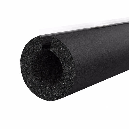 Jones Stephens I80218 2-1/8" ID (2" CTS) Self-Sealing Black Rubber Pipe Insulation, 3/8" Wall Thickness, 78 ft. per Carton