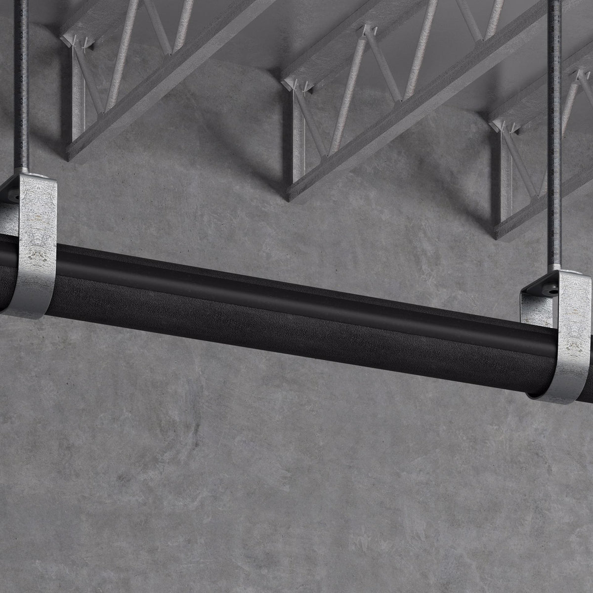 Jones Stephens I81158 1-5/8" ID (1-1/2" CTS 1-1/4" IPS) Self-Sealing Black Rubber Pipe Insulation with Overlap Tape, 1/2" Wall Thickness, 108 ft. per Carton