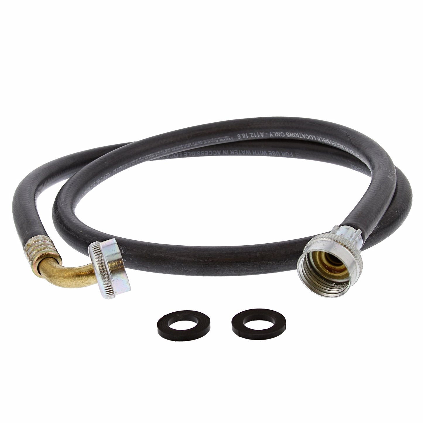 Jones Stephens J04104 4' Washing Machine Hose with 90° Elbow