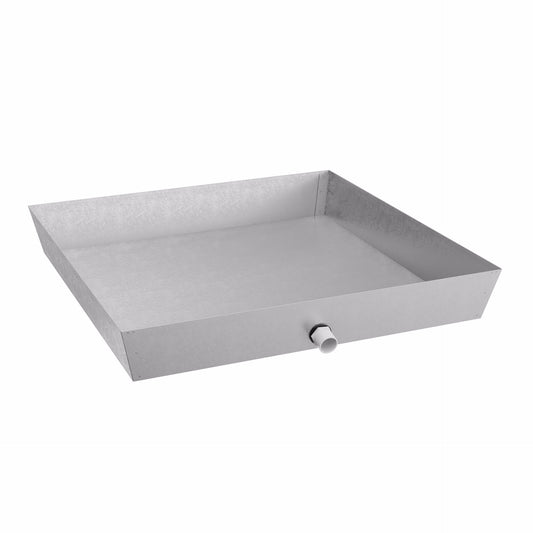 Jones Stephens J37024 24" Galvanized Water Heater Pan, Square