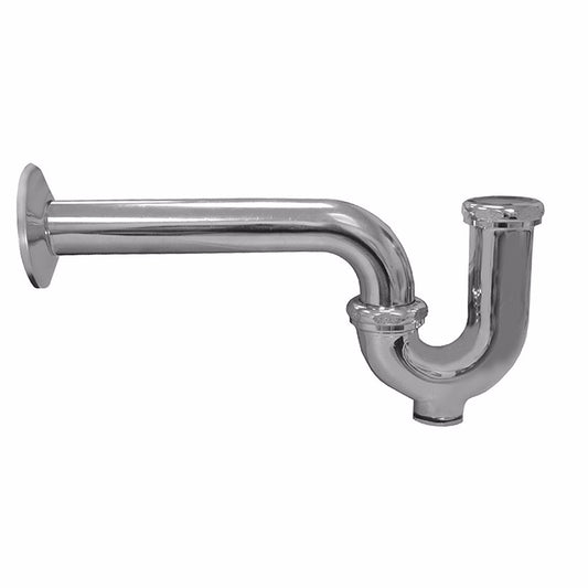 Jones Stephens J37150 1-1/2" OD Chrome Plated Commercial P-Trap with Cleanout