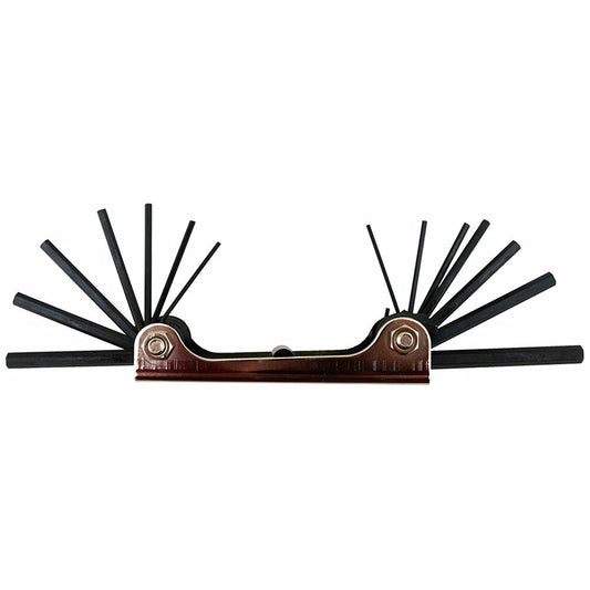 Jones Stephens J40015 14 Piece Folding Hex Key Wrench Set