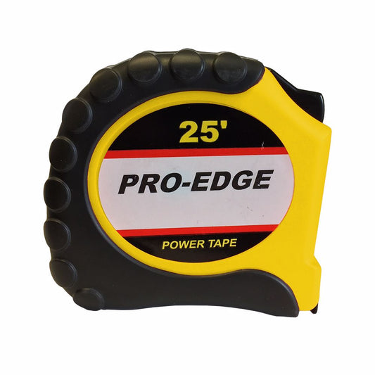 Jones Stephens J40087 1" x 25' Neon Precision Measuring Tape, Neon Yellow