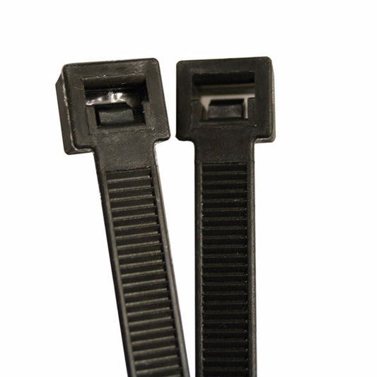 Jones Stephens J40115 15" Cable Ties, Black, Bag of 100