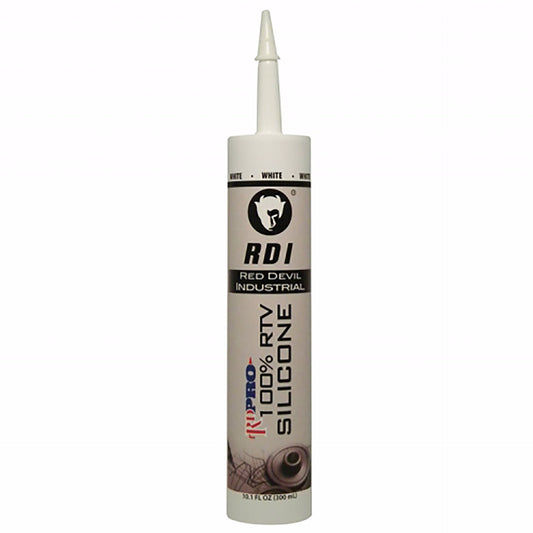 Jones Stephens J40201 10.2 oz. 100% White Silicone Tub and Tile Sealant, Carton of 12