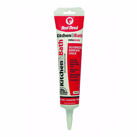 Jones Stephens J40206 5.5 oz. White Acrylic Tub and Tile Caulk, Carton of 12