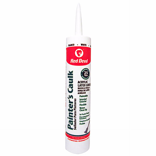 Jones Stephens J40207 10.1 oz. White Latex Caulk, Carton of 12