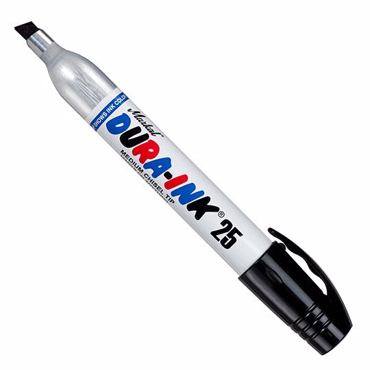 Jones Stephens J40332 Black Dura Ink 25 Marker