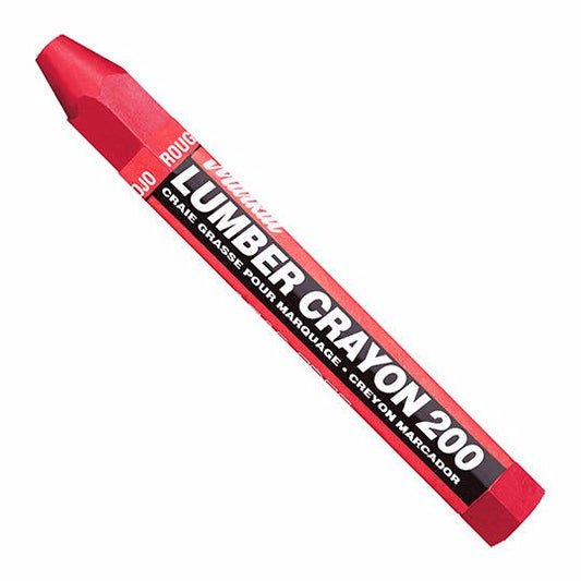Jones Stephens J40352 Red Lumber Crayon, Carton of 12