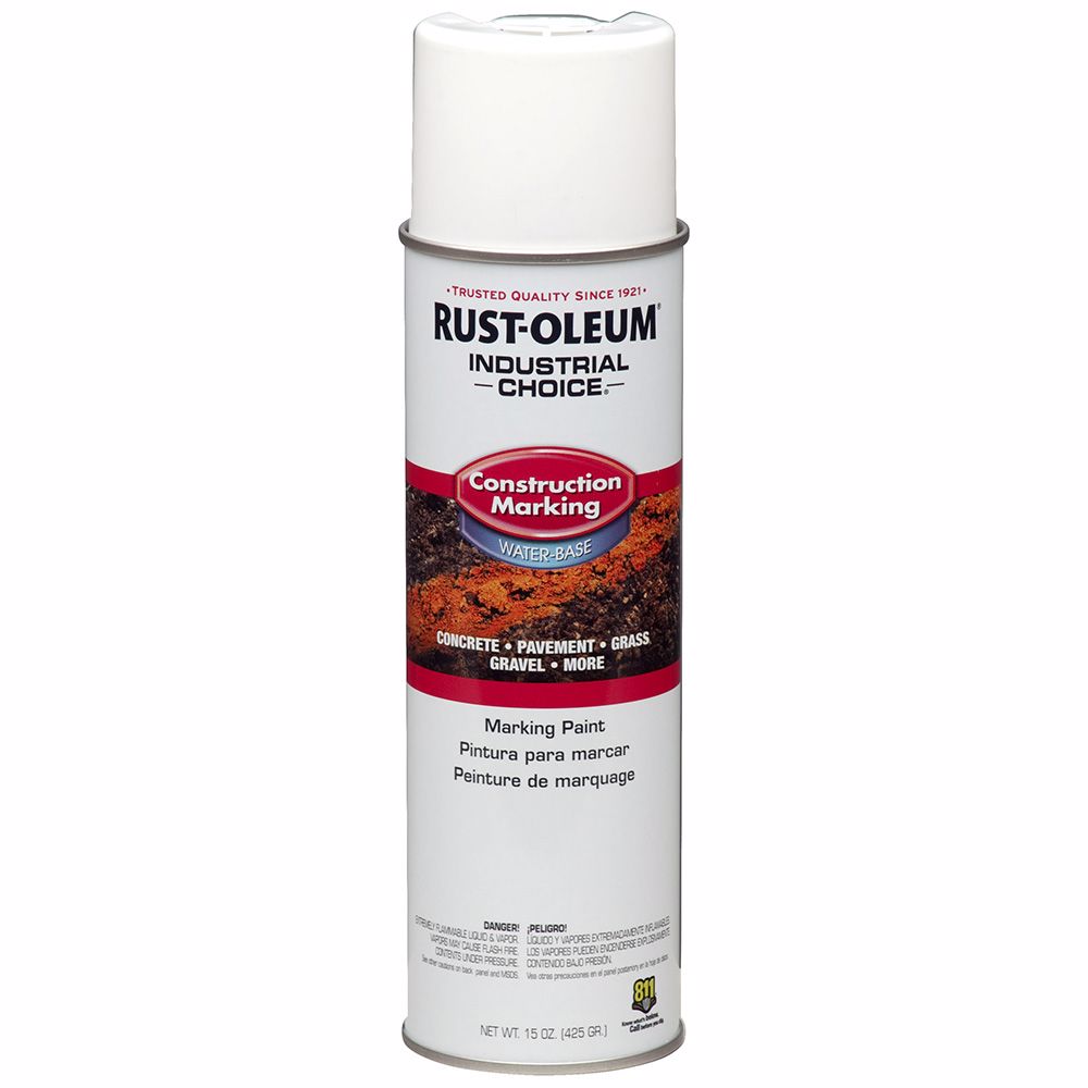 Jones Stephens J40380 White Rustoleum® Industrial Choice® Construction Marking Paint, Carton of 12