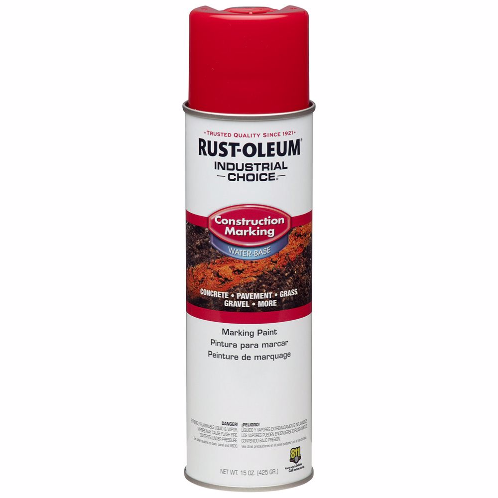 Jones Stephens J40382 Safety Red Rustoleum® Industrial Choice® Construction Marking Paint, Carton of 12