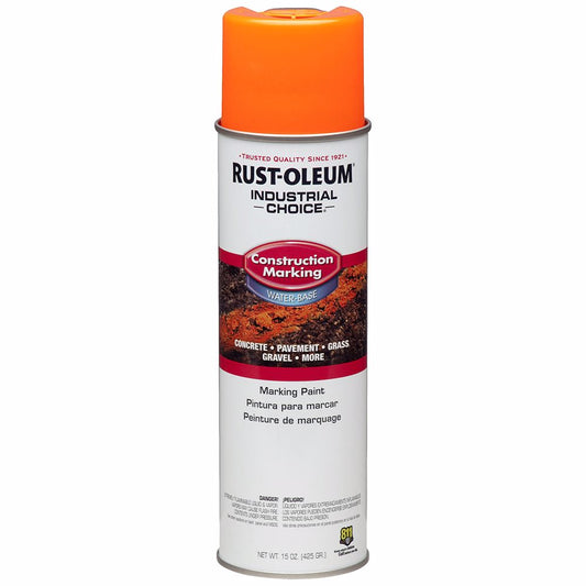 Jones Stephens J40385 Fluorescent Orange Rustoleum® Industrial Choice® Construction Marking Paint, Carton of 12
