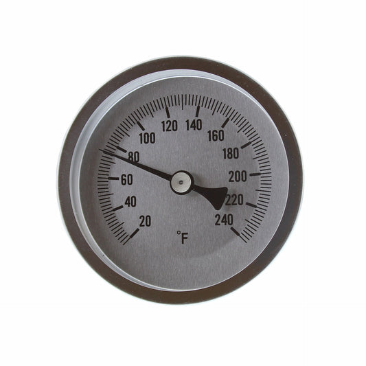 Jones Stephens J40561 3" Bi-Metal Dial Thermometer, Back Mount