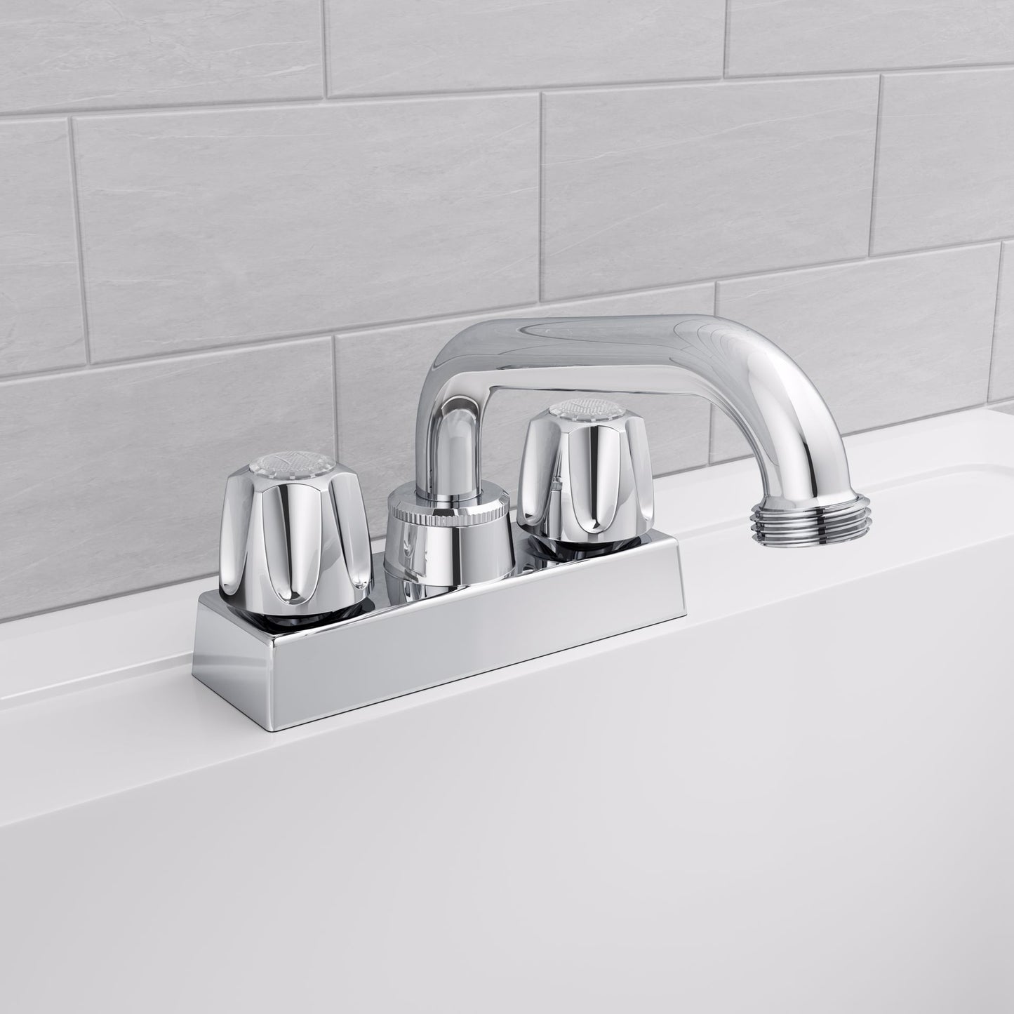 Jones Stephens L47005 Chrome Plated Two Handle Laundry Tray Faucet
