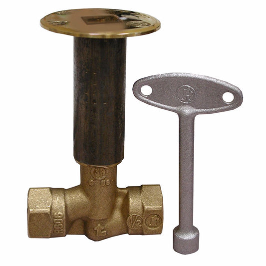 Jones Stephens L75007 Polished Brass Straight Standard Log Lighter Valve