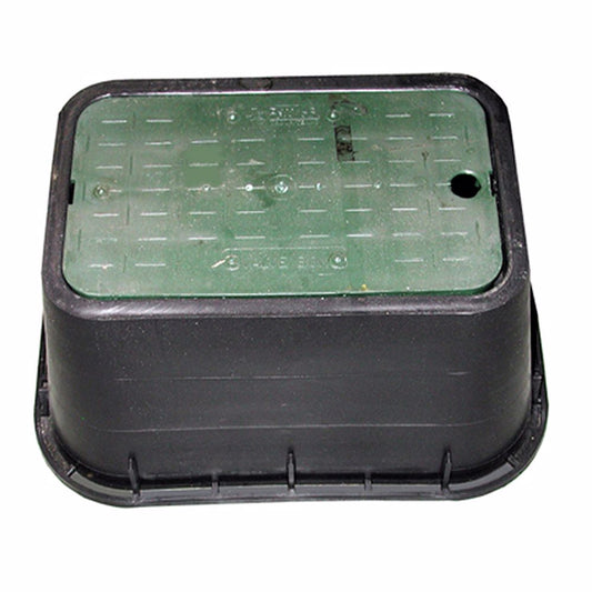 Jones Stephens M06001 10" Economy Meter Rectangular Box and Green Lid