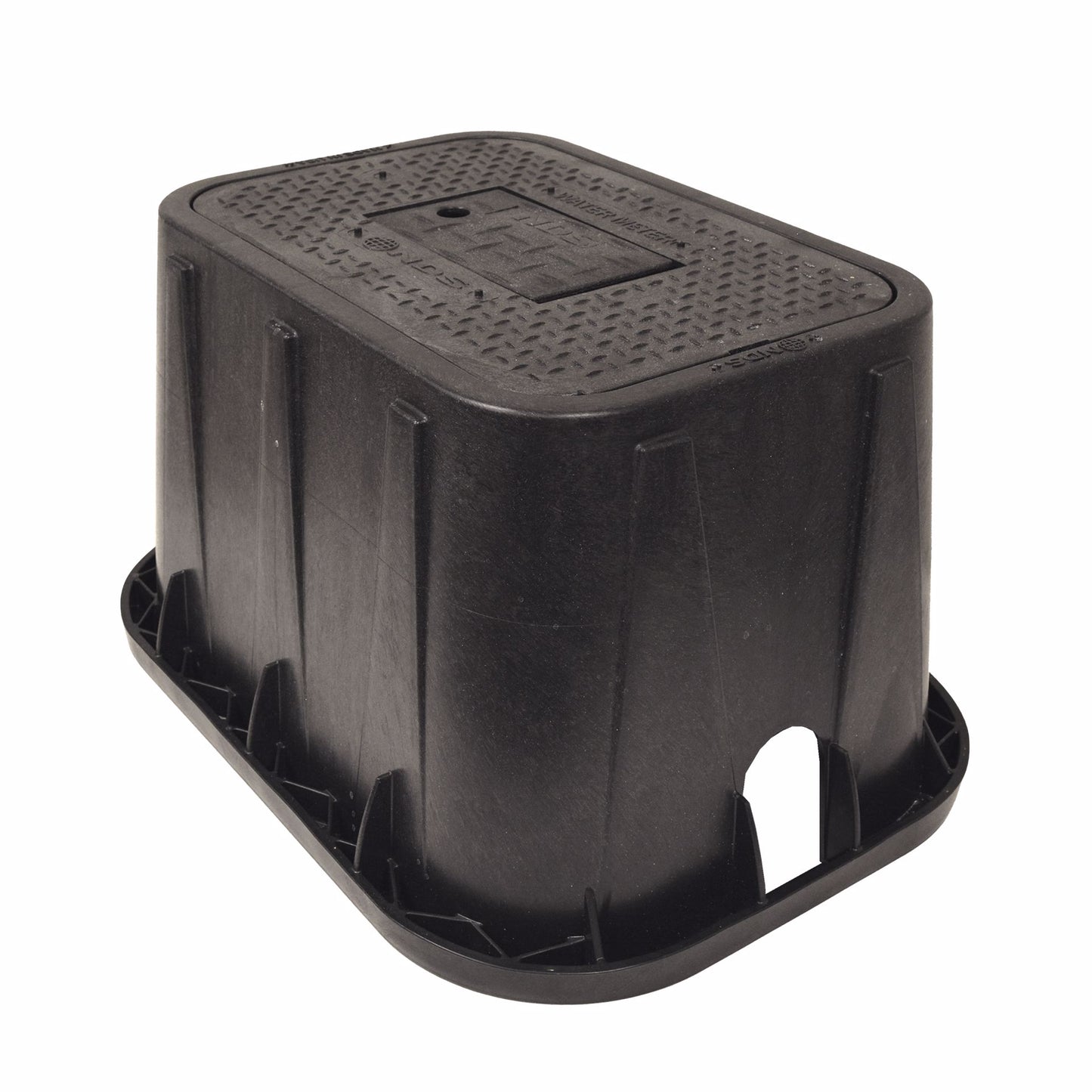 Jones Stephens M12002 12" Box and Black Reader Lid for Water Meter Box