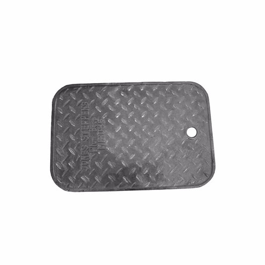 Jones Stephens M12085 Black Solid Cast Iron Lid for 12" Water Meter Box