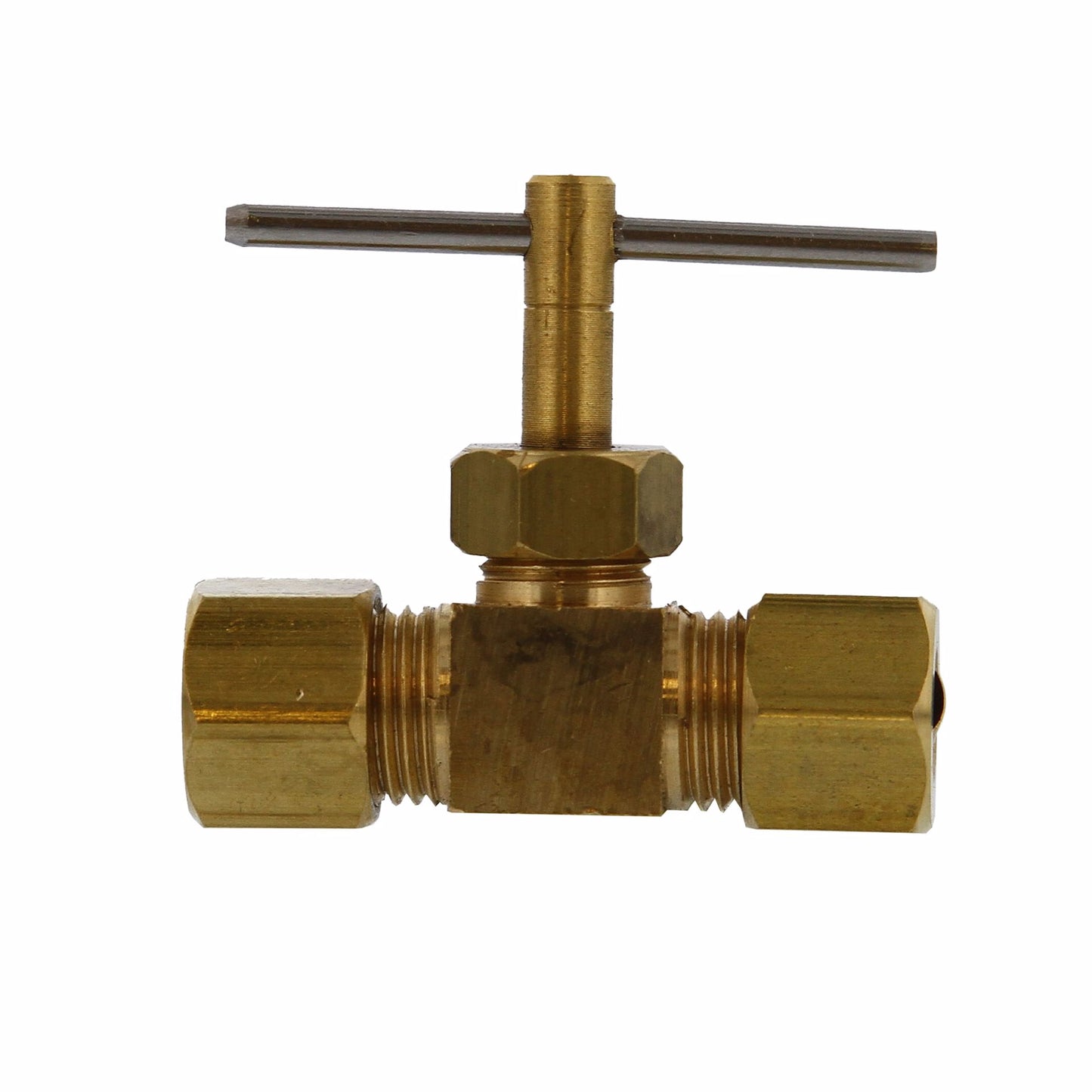 Jones Stephens N10544LF 1/4" OD Compression Straight Needle Valve