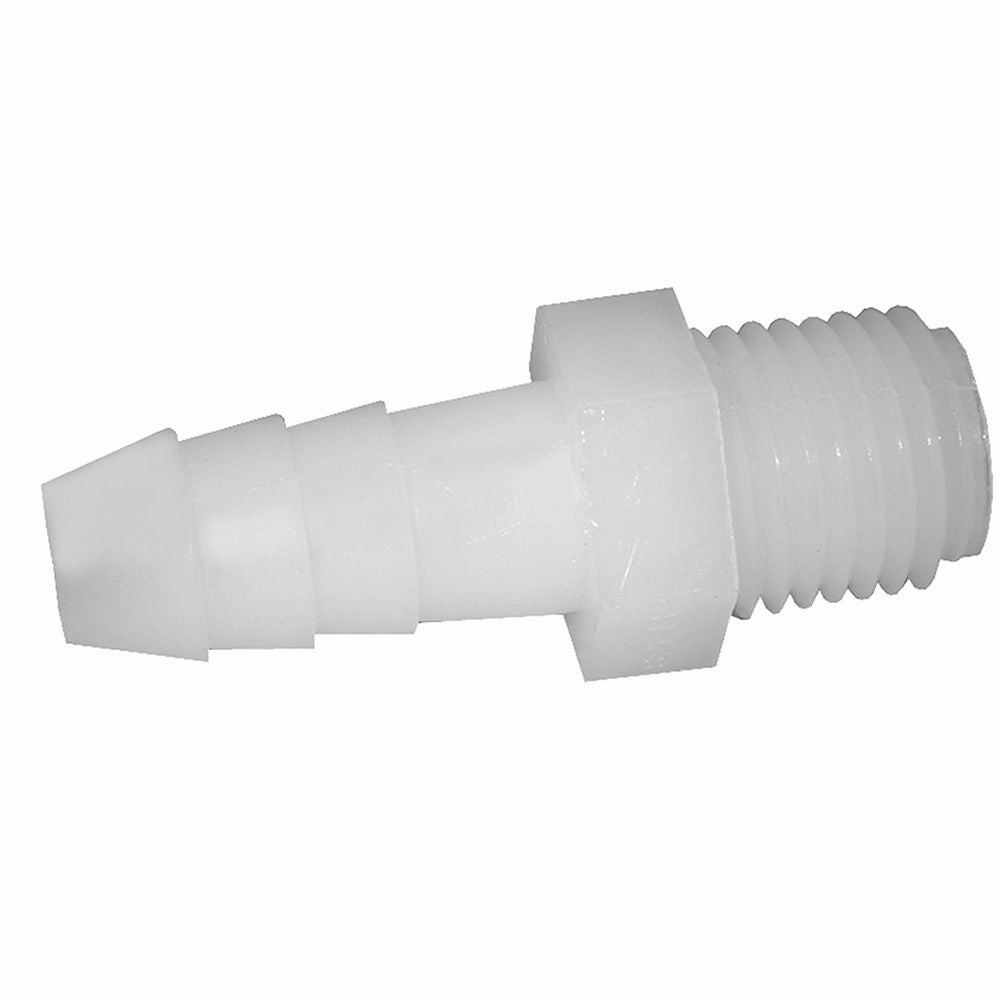 Jones Stephens N14006 1/2" MPT x 1/4" Nylon Hose Barb Adapter