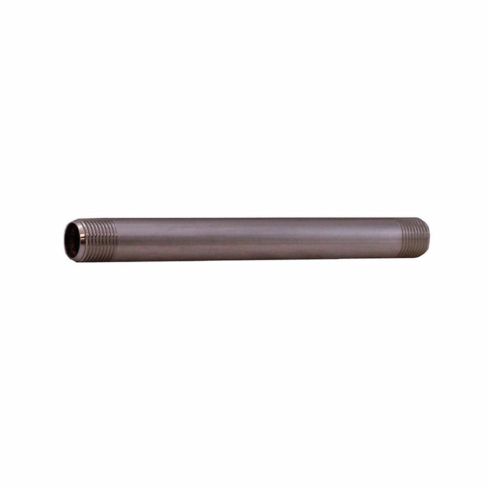 Jones Stephens N2210BN Brushed Nickel PVD 3/8" x 6" Brass Nipple