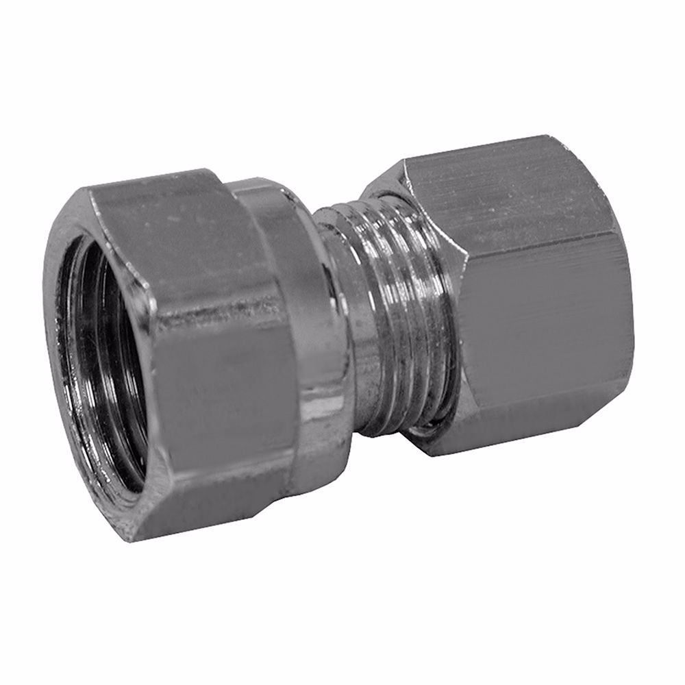 Jones Stephens N66066LF 3/8" x 3/8" Chrome Plated Compression x Female Adapter