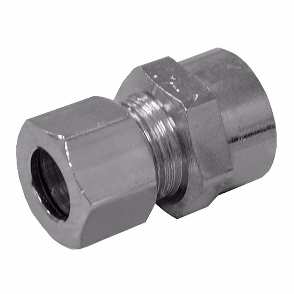 Jones Stephens N66610LF 3/8" x 5/8" Chrome Plated Compression x Sweat Adapter