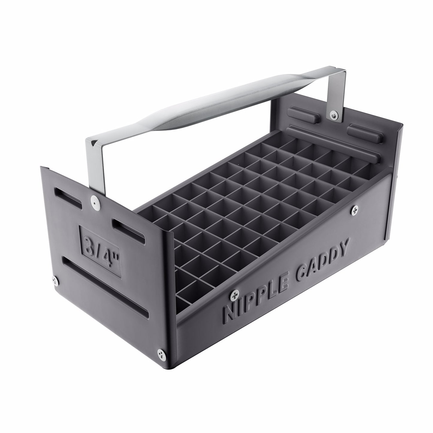 Jones Stephens N70175 Plastic Nipple Caddy, 3/4" Size, 66 Pc. Capacity