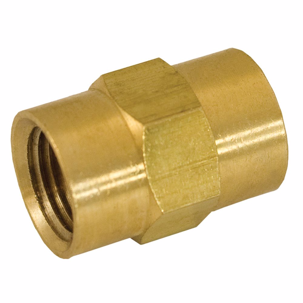 Jones Stephens P10036 3/8" Yellow Brass Coupling