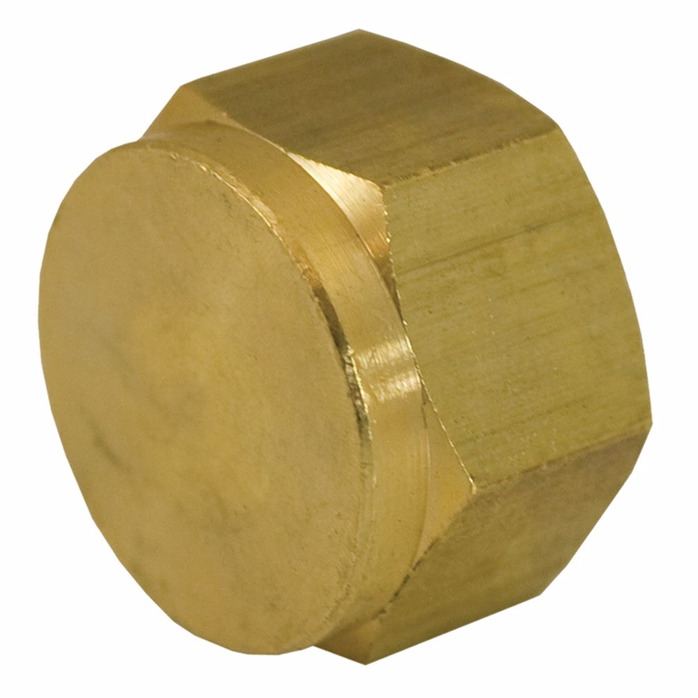 Jones Stephens P10088 1/2" Yellow Brass Cap
