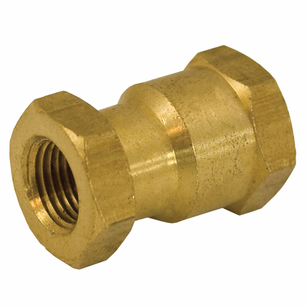 Jones Stephens P19082 1/2" x 1/8" Yellow Brass Bell Reducer