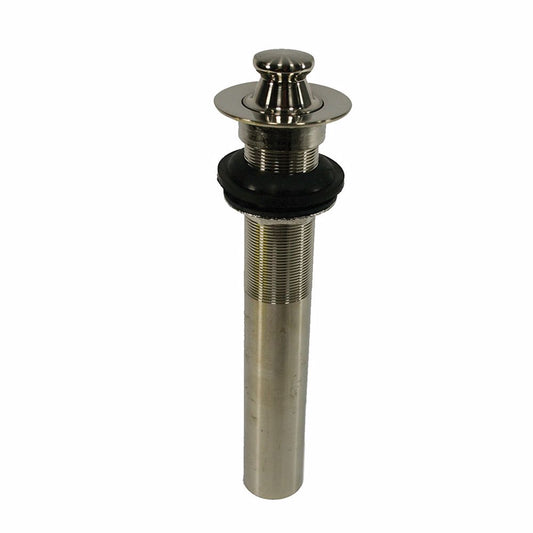 Jones Stephens P3500BN Brushed Nickel PVD Lavatory Lift and Turn Drain without Overflow