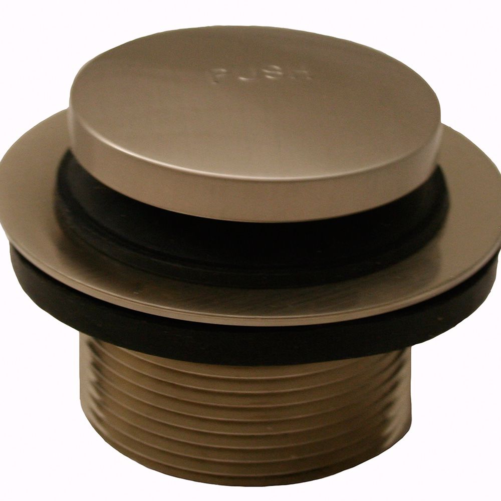 Jones Stephens P35612 Satin Nickel Toe Touch Tub Drain