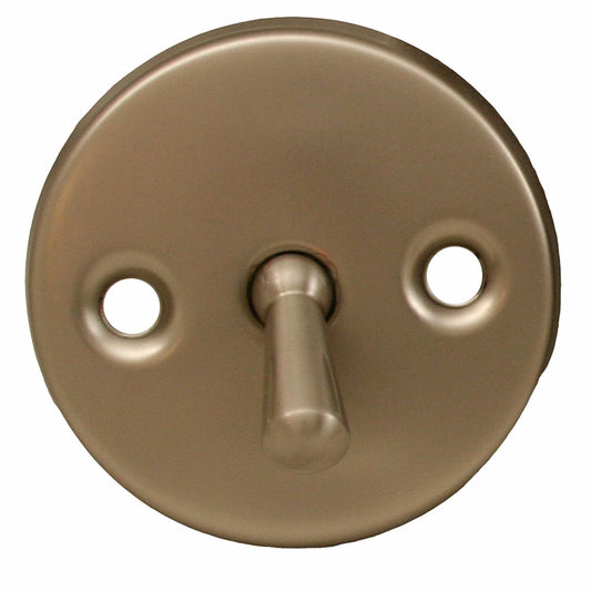 Jones Stephens P3566BN Brushed Nickel Two-Hole Trip Lever Overflow Plate