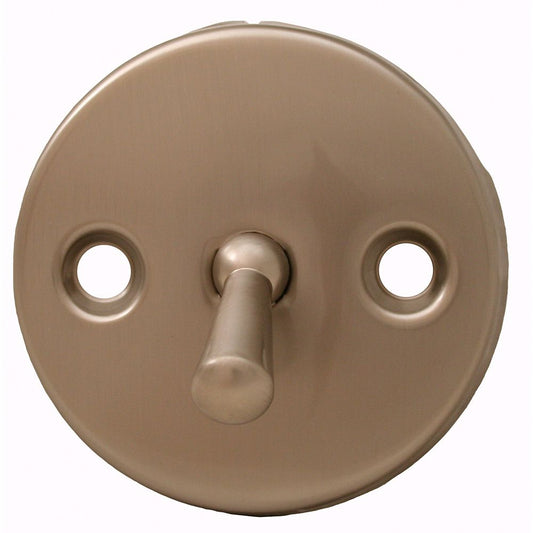 Jones Stephens P3566PS Polished Stainless Two-Hole Trip Lever Overflow Plate