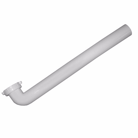 Jones Stephens P37017 1-1/2" x 16" White Plastic Direct Connection Waste Arm