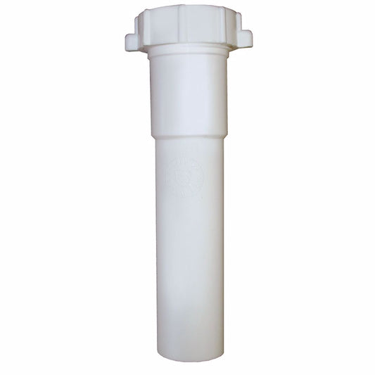 Jones Stephens P37022 1-1/2" x 12" White Plastic Slip Joint Extension Tube