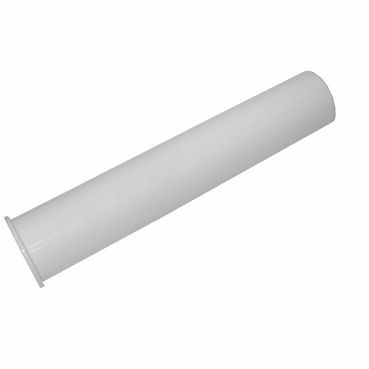 Jones Stephens P37027 1-1/2" x 8" White Plastic Flanged Tailpiece