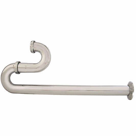 Jones Stephens P38013 1-1/4" Chrome Plated Brass S-Trap with Shallow Escutcheon Less Cleanout 22 Gauge