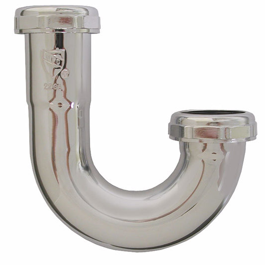 Jones Stephens P38015 1-1/4" Chrome Plated Brass J-Bend 22 Gauge