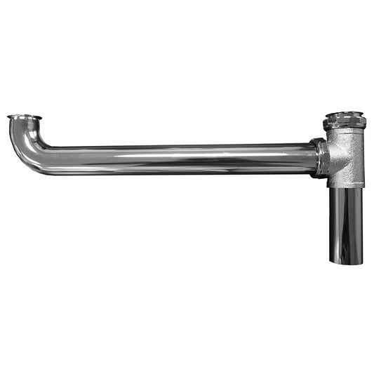 Jones Stephens P38026 1-1/2" x 16" Chrome Plated Brass Direct Connection End Outlet Waste 20 Gauge