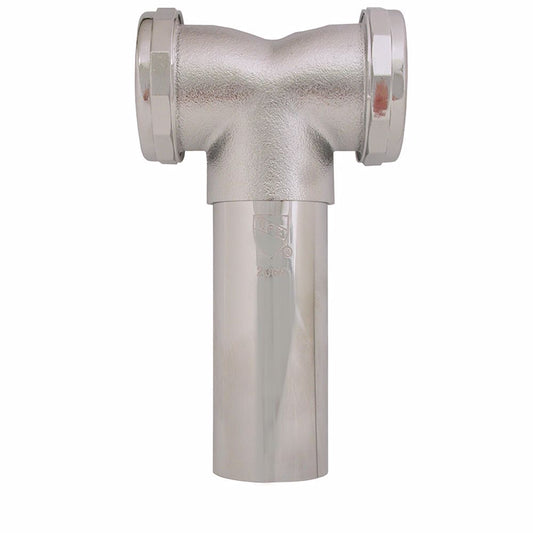 Jones Stephens P38029 1-1/2" Chrome Plated Brass Slip Joint Center Outlet Tee 20 Gauge