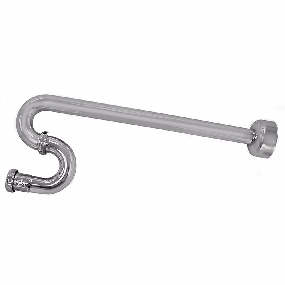 Jones Stephens P38095 1-1/4" Chrome Plated Brass S-Trap 20 Gauge