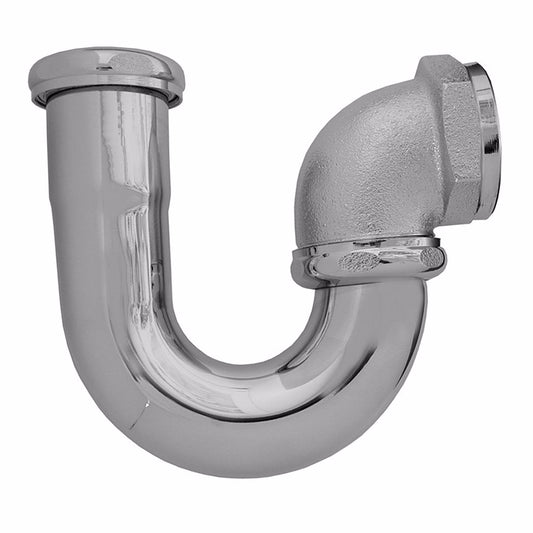 Jones Stephens P38099 1-1/2" Chrome Plated Brass L.A. Pattern Sink Trap, 20 Gauge