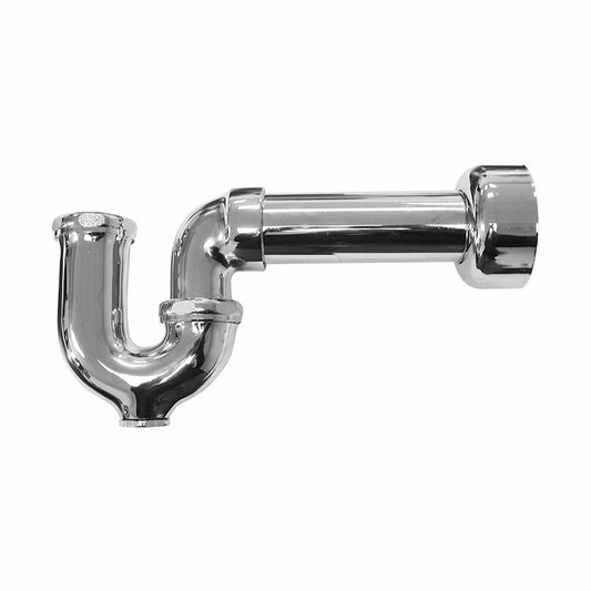 Jones Stephens P38142 1-1/4" x 1-1/2" Chrome Plated Boston Style P-Trap 17 Gauge