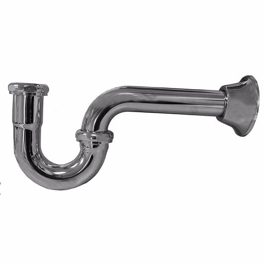 Jones Stephens P38150 1-1/4" Chrome Plated Brass P-Trap 17 Gauge